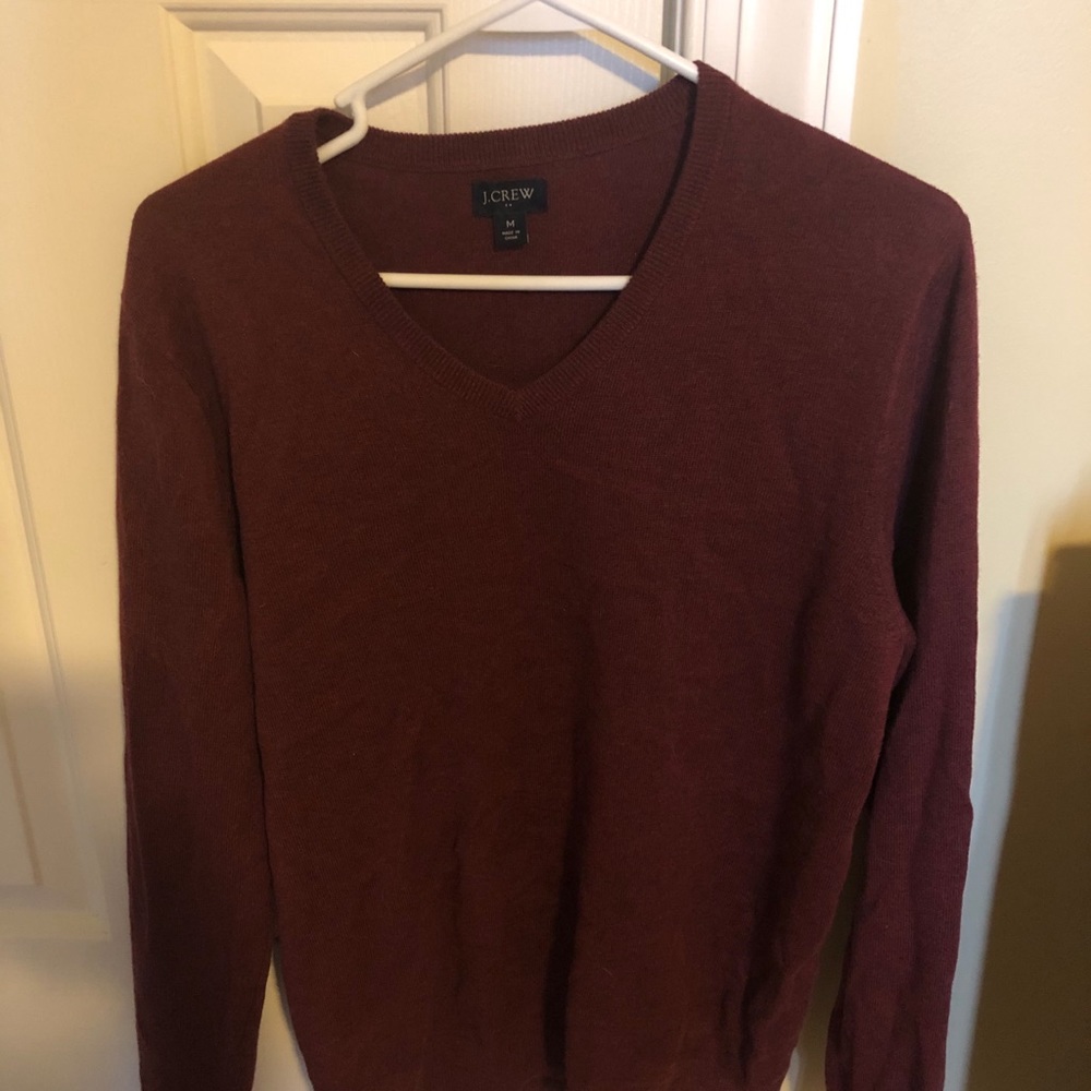 J crew v neck merino sweater